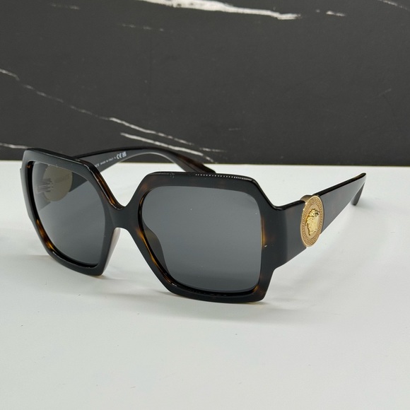 NEW VE4453 108/87 VERSACE SUNGLASSES MOD 4453 HAVANA WOMEN EYEWEAR VE 4453 - Picture 2 of 11